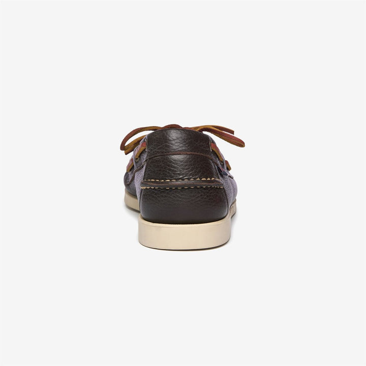 SEBAGO - Chaussures bateau Docksides PORTLAND MARTELLATO Marron foncé - Lothaire