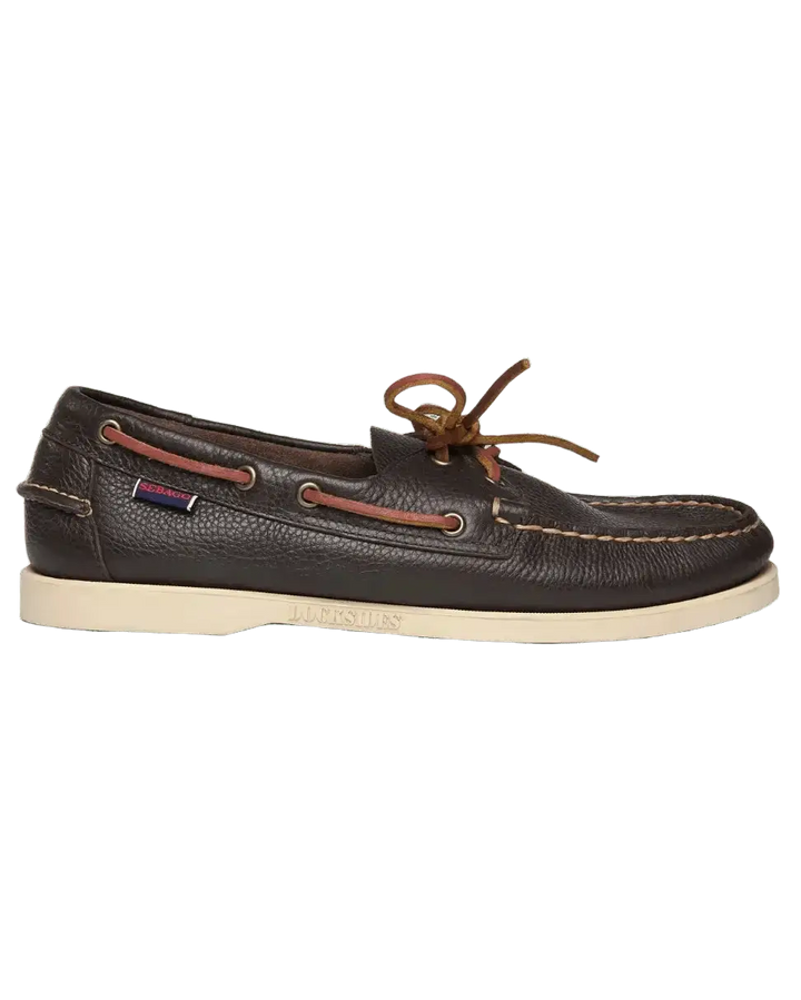 SEBAGO - Chaussures bateau Docksides PORTLAND MARTELLATO Marron foncé - Lothaire