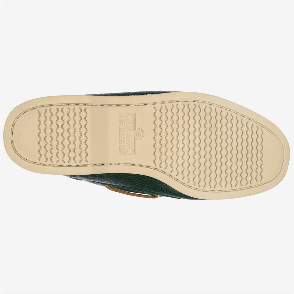 SEBAGO - Chaussures bateau Docksides PORTLAND MARTELLATO Vert - Lothaire