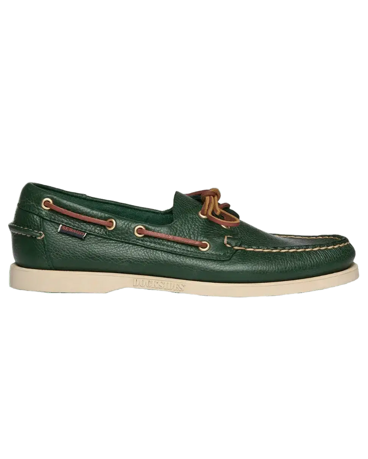 SEBAGO - Chaussures bateau Docksides PORTLAND MARTELLATO Vert - Lothaire