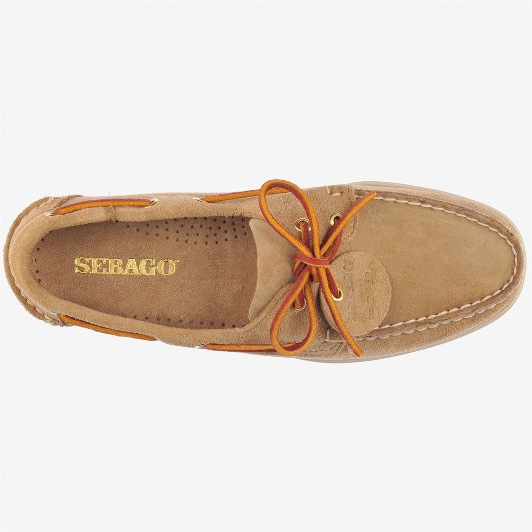 SEBAGO - Chaussures de yachting en daim PORTLAND ARTISAN OX Sughero Beige - Lothaire