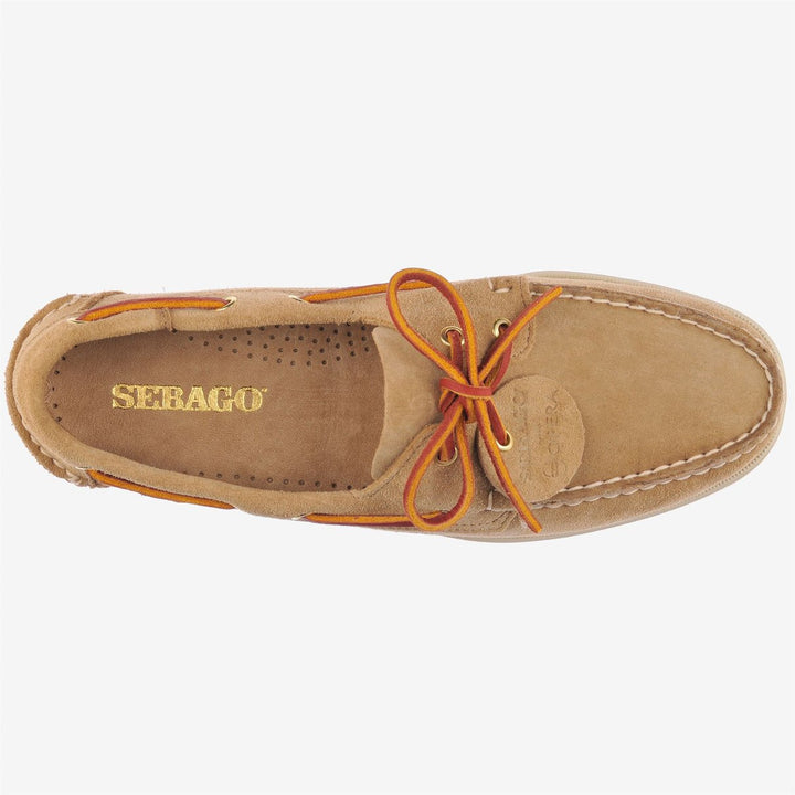 SEBAGO - Chaussures de yachting en daim PORTLAND ARTISAN OX Sughero Beige - Lothaire