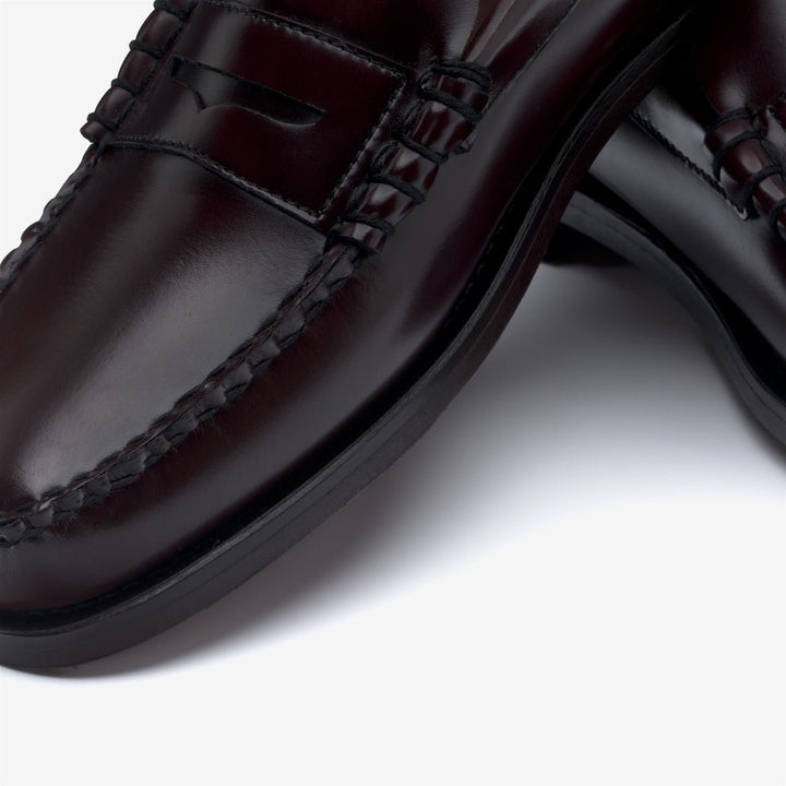 SEBAGO - Classic DAN Mocassins pour homme avec semelle en cuir Marron Bourgogne - Lothaire