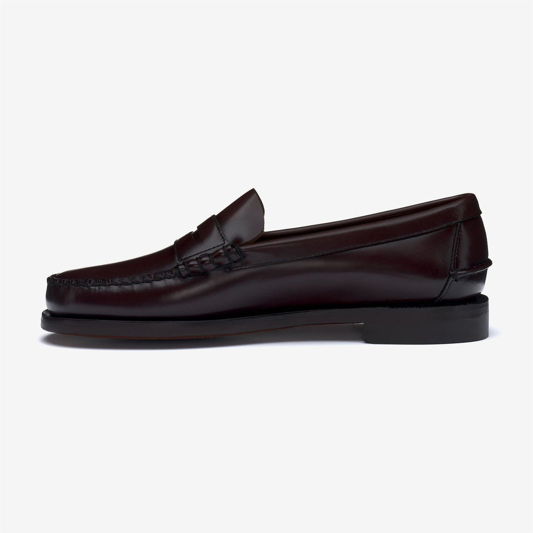 SEBAGO - Classic DAN Mocassins pour homme avec semelle en cuir Marron Bourgogne - Lothaire