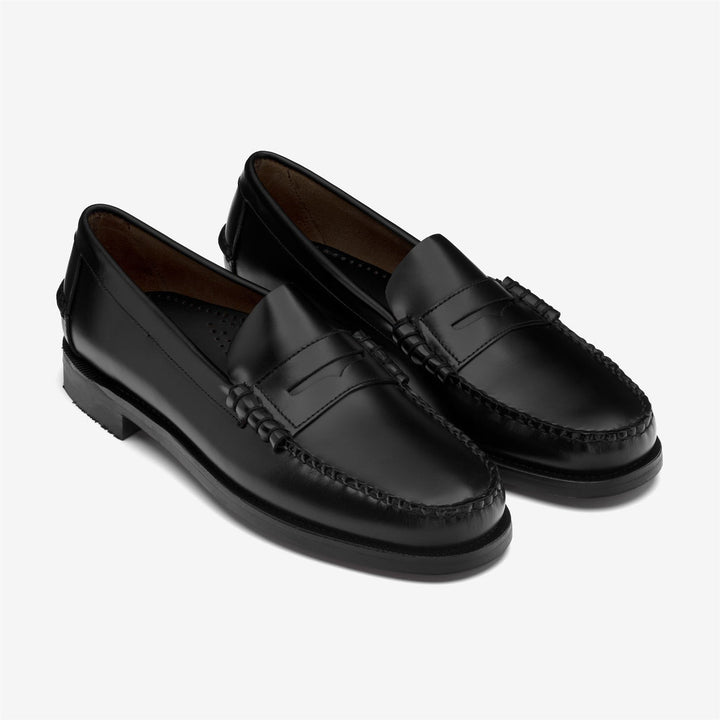 SEBAGO - Classic DAN Mocassins pour homme avec semelle en cuir Noir - Lothaire