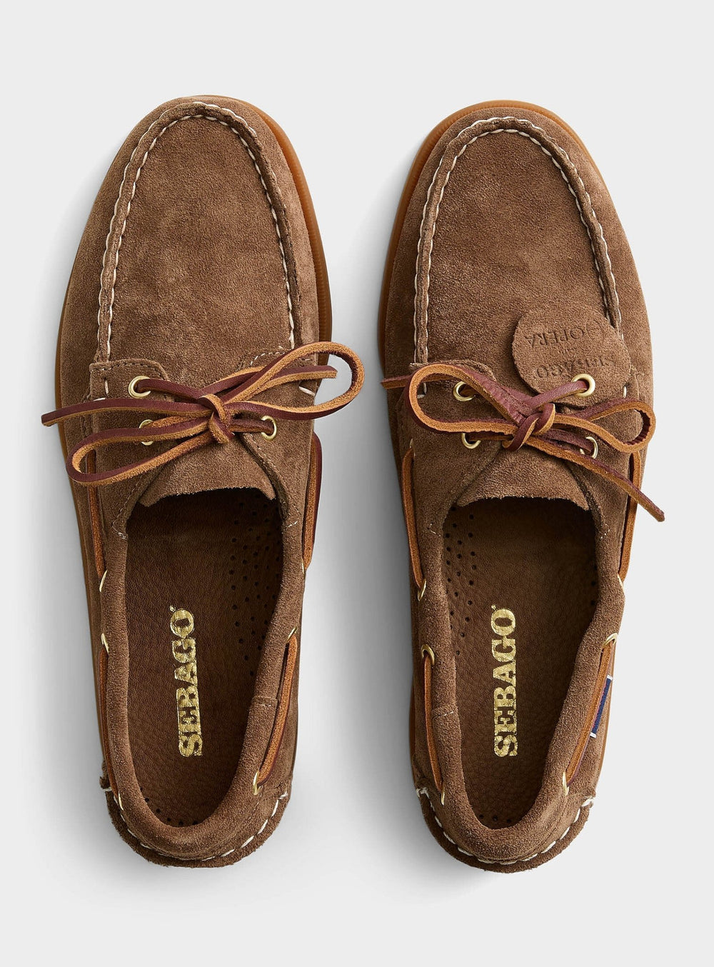 SEBAGO - Mocassins bateau Portland Artisan OX Semelle gomme Marron tabac - Lothaire