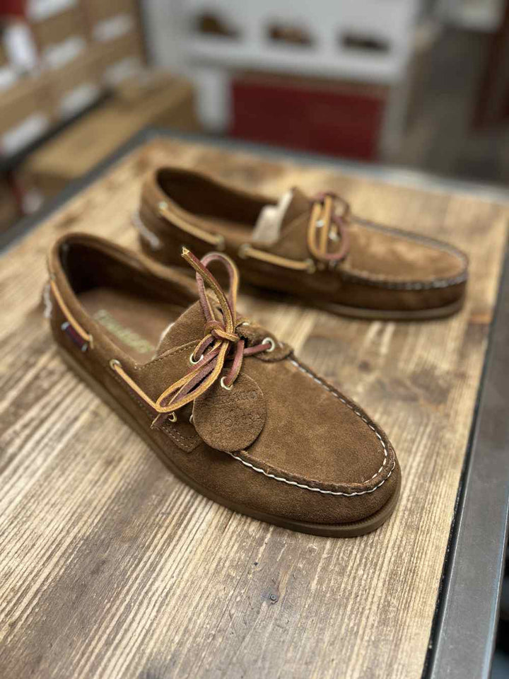 SEBAGO - Mocassins bateau Portland Artisan OX Semelle gomme Marron tabac - Lothaire