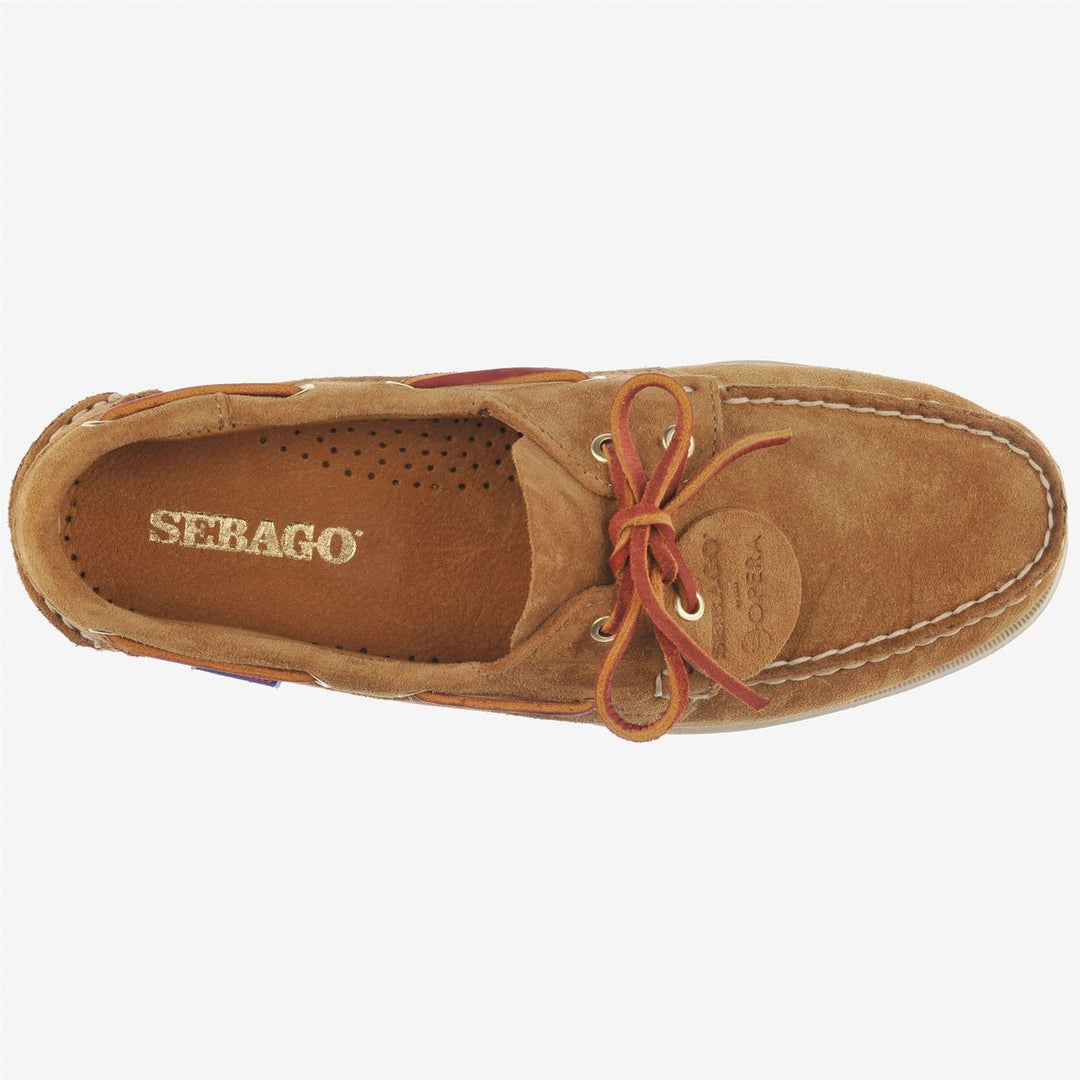 SEBAGO - PORTLAND ARTISAN OX Chaussures bateau Docksides en Daim Jaune curry - Lothaire