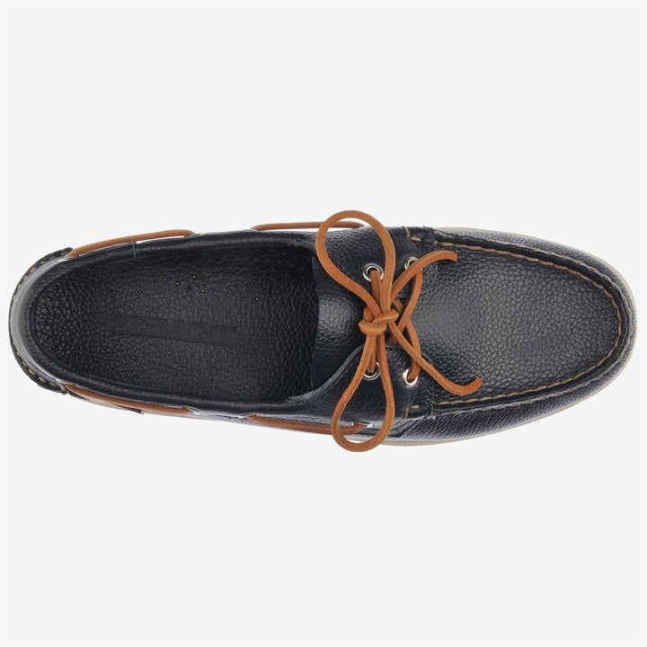 SEBAGO - PORTLAND MARTELLATO Chaussures bateau en cuir Docksides Bleu marine - Lothaire