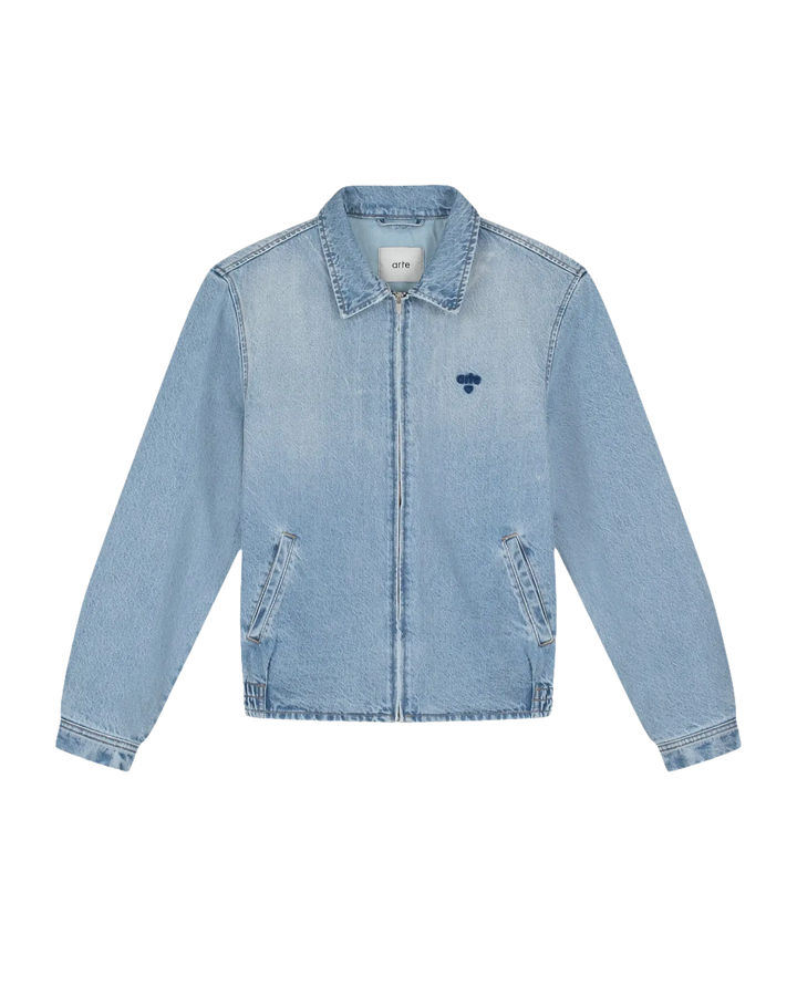 ARTE - Veste avec logo en forme de cœur bleach
