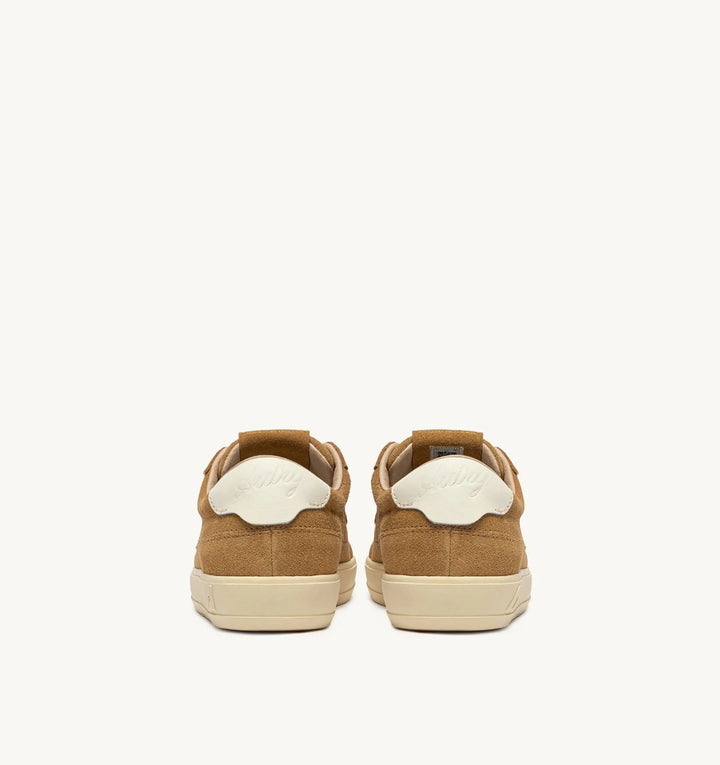 AUTRY - Baskets Windscape Low Daim Marron cuivré / Blanc cassé
