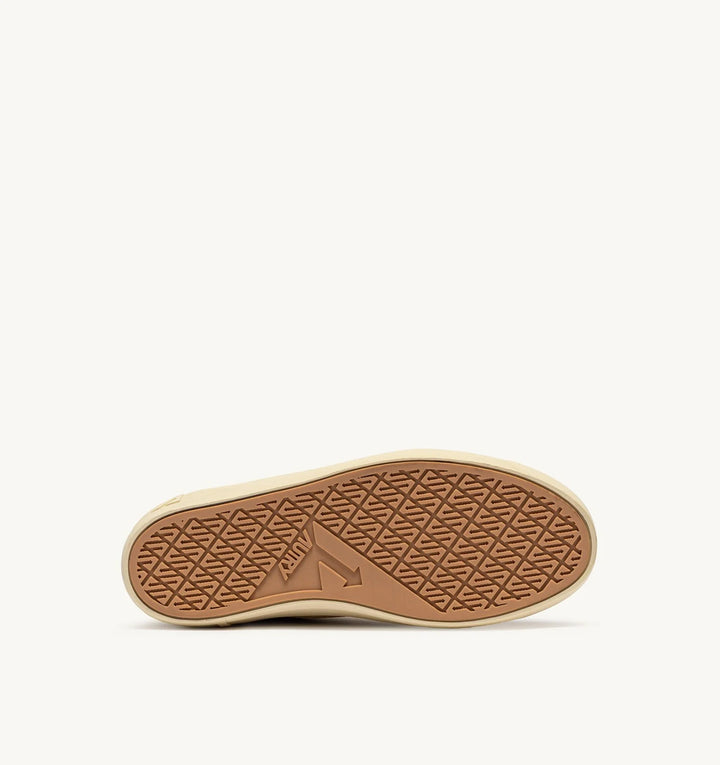 AUTRY - Baskets Windscape Low Daim Marron cuivré / Blanc cassé