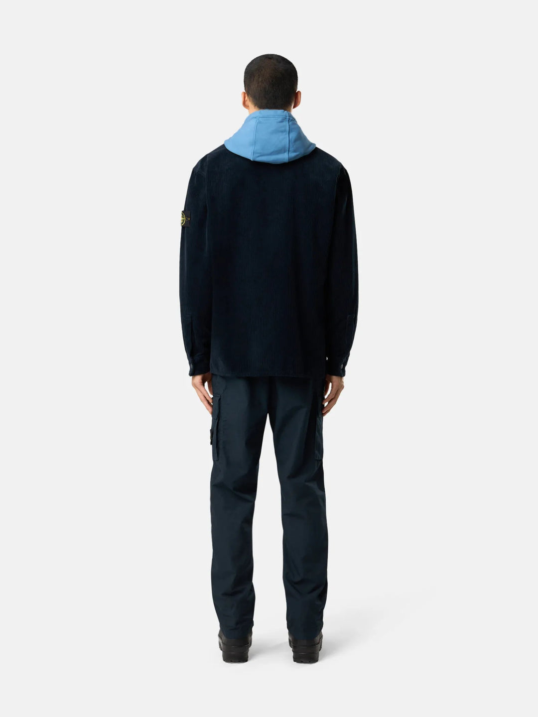STONE ISLAND - 1200012 Surchemise Organic Cotton Corduroy Bleu marine - Lothaire