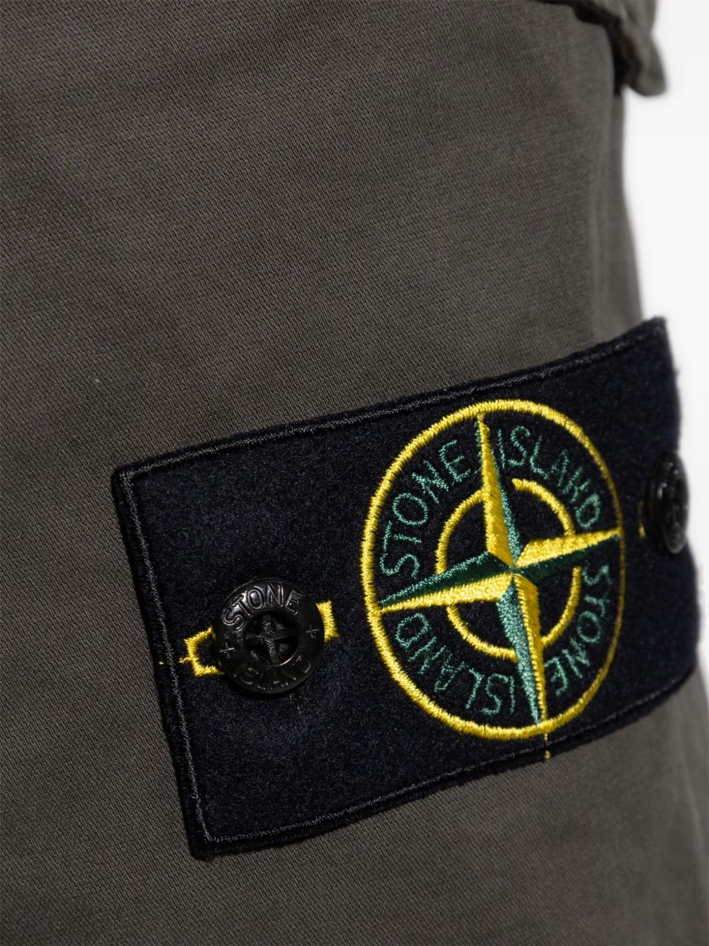 STONE ISLAND - bermuda à patch Compass vert - Lothaire