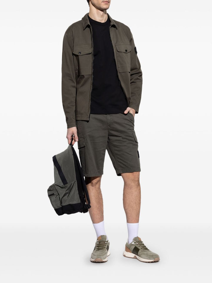 STONE ISLAND - bermuda à patch Compass vert - Lothaire