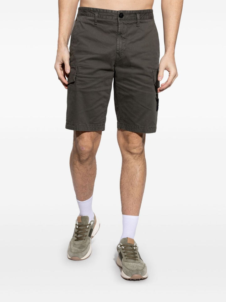 STONE ISLAND - bermuda à patch Compass vert - Lothaire