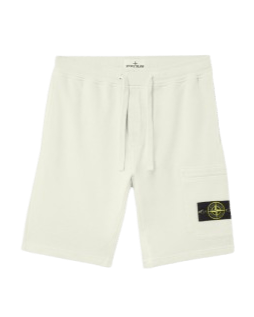 STONE ISLAND - Bermuda cargo à poches et à cordon de serrage à la taille Bleu ciel - Lothaire