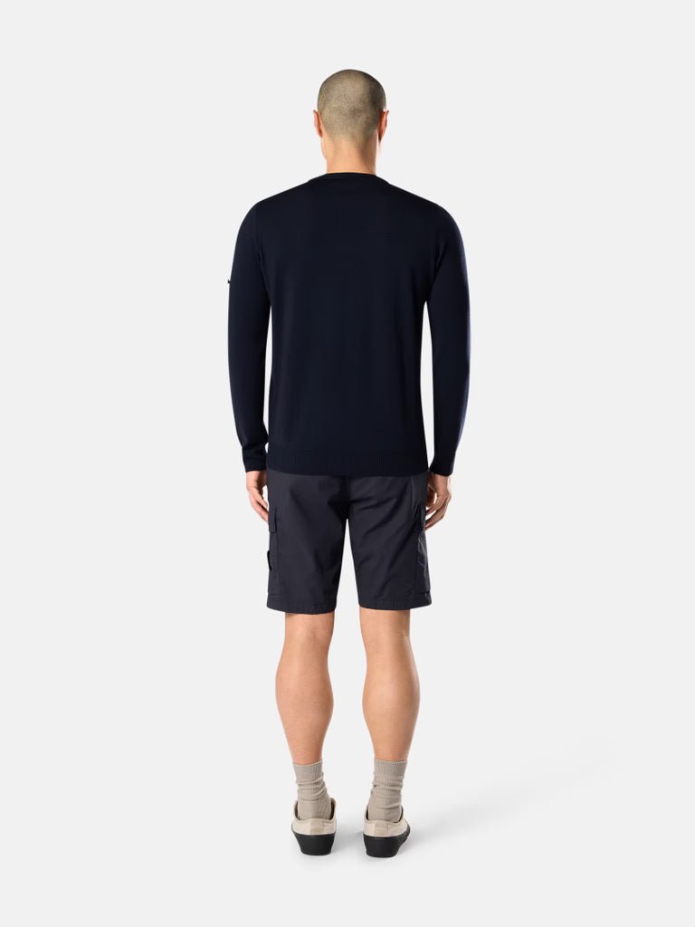 STONE ISLAND - Bermuda cargo coupe classique avec poches zippées Bleu marine - Lothaire