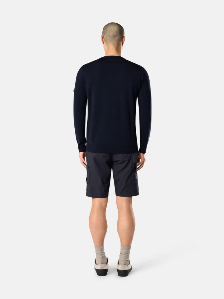 STONE ISLAND - Bermuda cargo coupe classique avec poches zippées Bleu marine - Lothaire