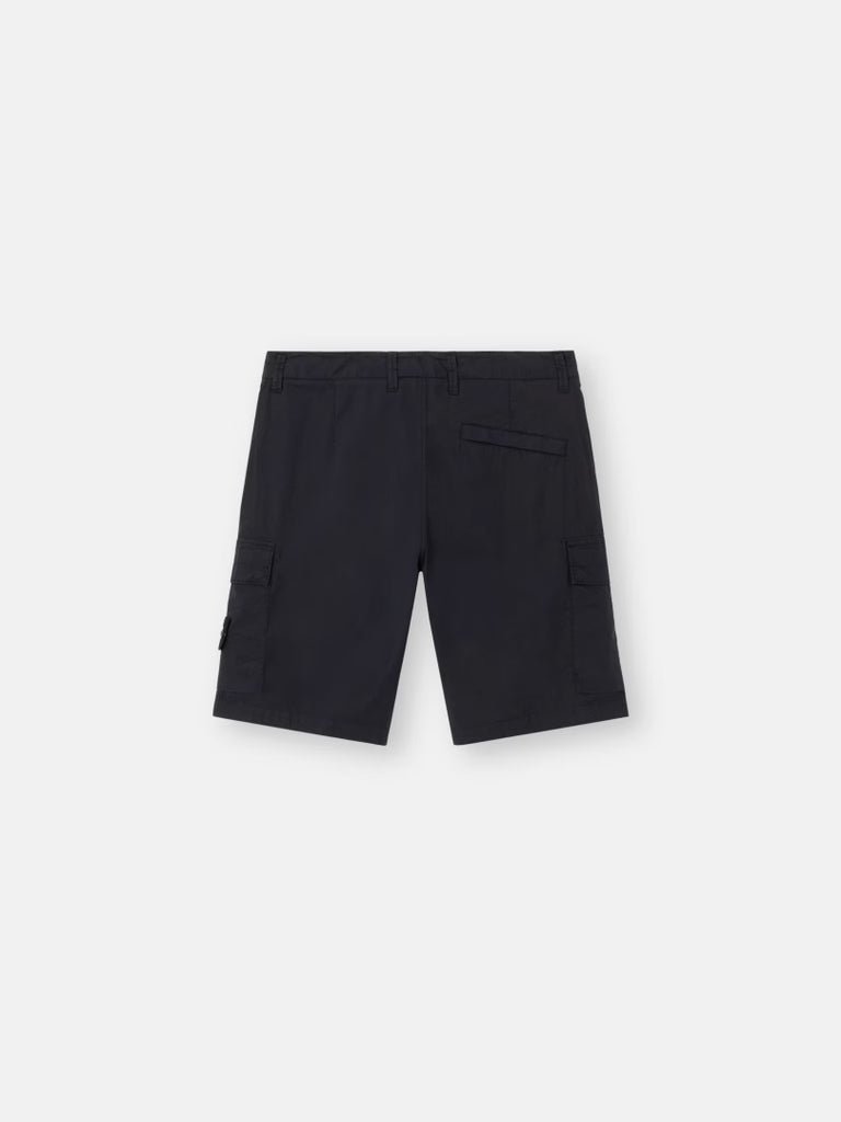 STONE ISLAND - Bermuda cargo coupe classique avec poches zippées Bleu marine - Lothaire
