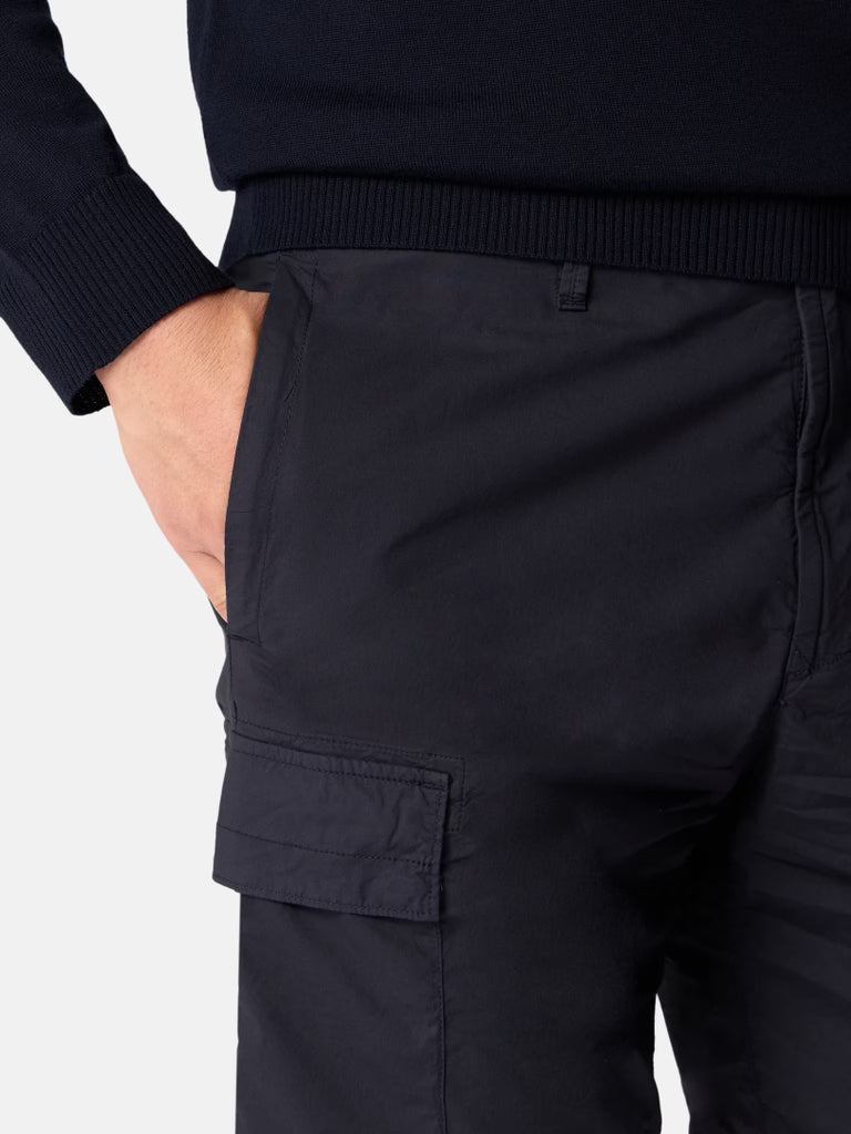 STONE ISLAND - Bermuda cargo coupe classique avec poches zippées Bleu marine - Lothaire