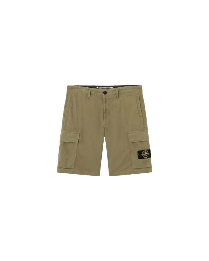 STONE ISLAND - Bermuda cargo Tela Paracadute Vert militaire - Lothaire
