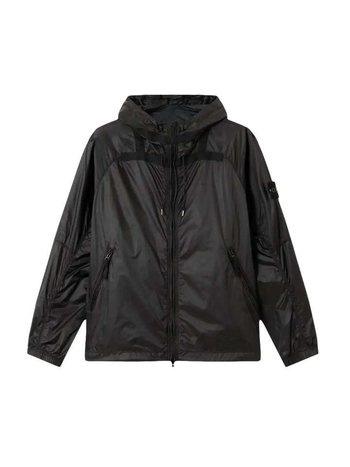 STONE ISLAND - Blouson à capuche léger et déperlant avec détails réfléchissants - Gris plomb - Lothaire