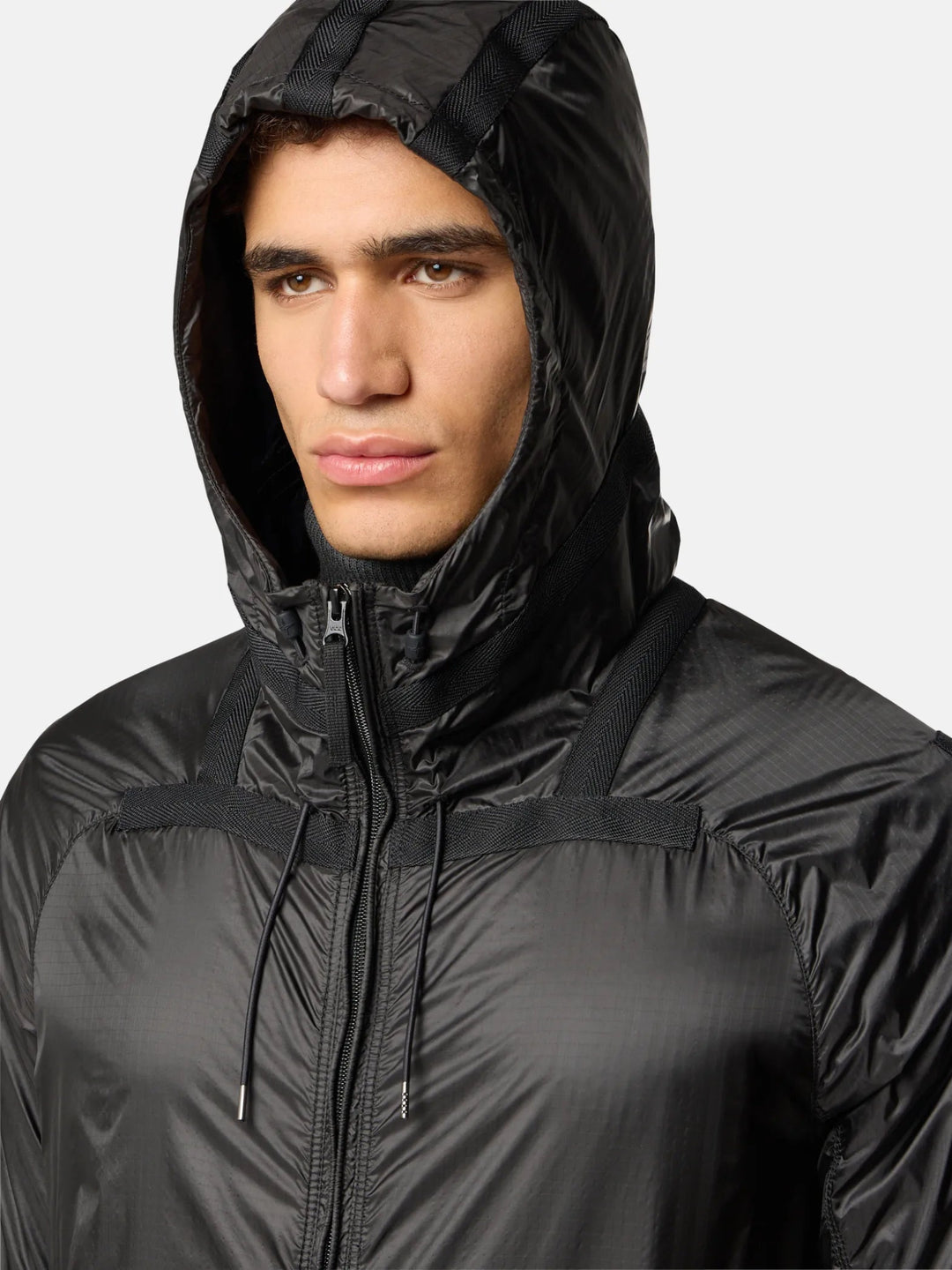 STONE ISLAND - Blouson à capuche léger et déperlant avec détails réfléchissants - Gris plomb - Lothaire