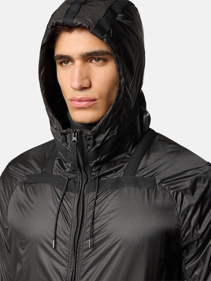 STONE ISLAND - Blouson à capuche léger et déperlant avec détails réfléchissants - Gris plomb - Lothaire