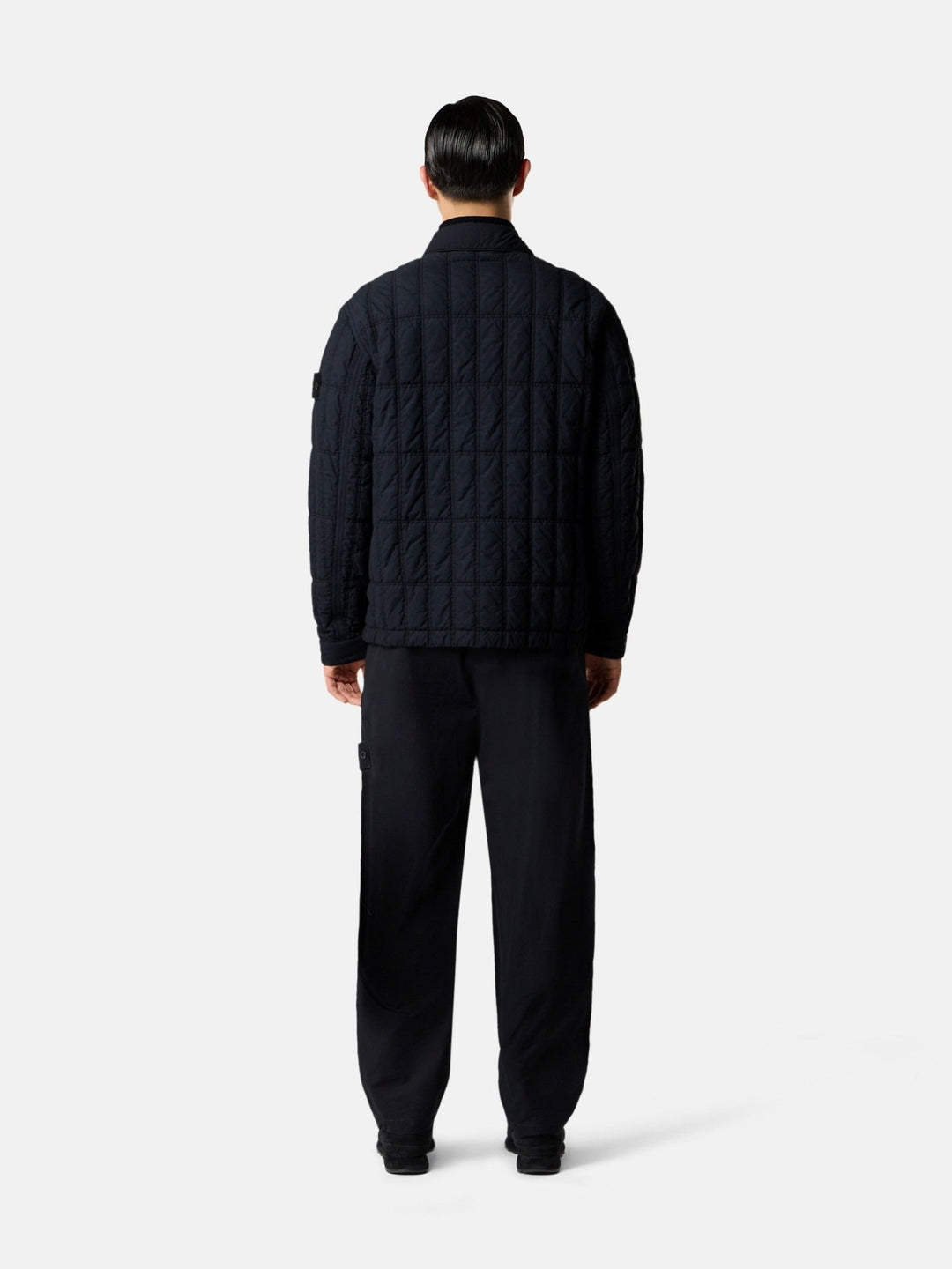 STONE ISLAND - Blouson Smerigliato Bleu Foncé - Lothaire