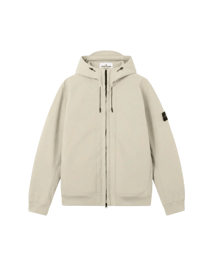 STONE ISLAND - Blouson Soft Shell-R_E.DYE® Beige sable - Lothaire