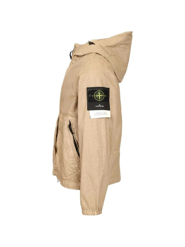 STONE ISLAND - Blousons à Capuche Beige - Lothaire