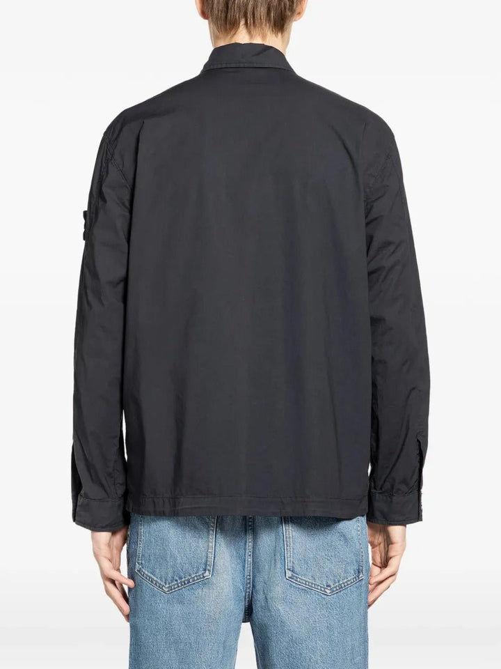 STONE ISLAND - Blousons Chemise à Poches Poitrine Noir - Lothaire