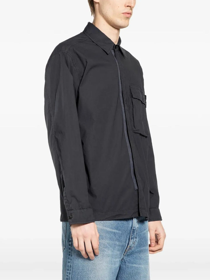 STONE ISLAND - Blousons Chemise à Poches Poitrine Noir - Lothaire