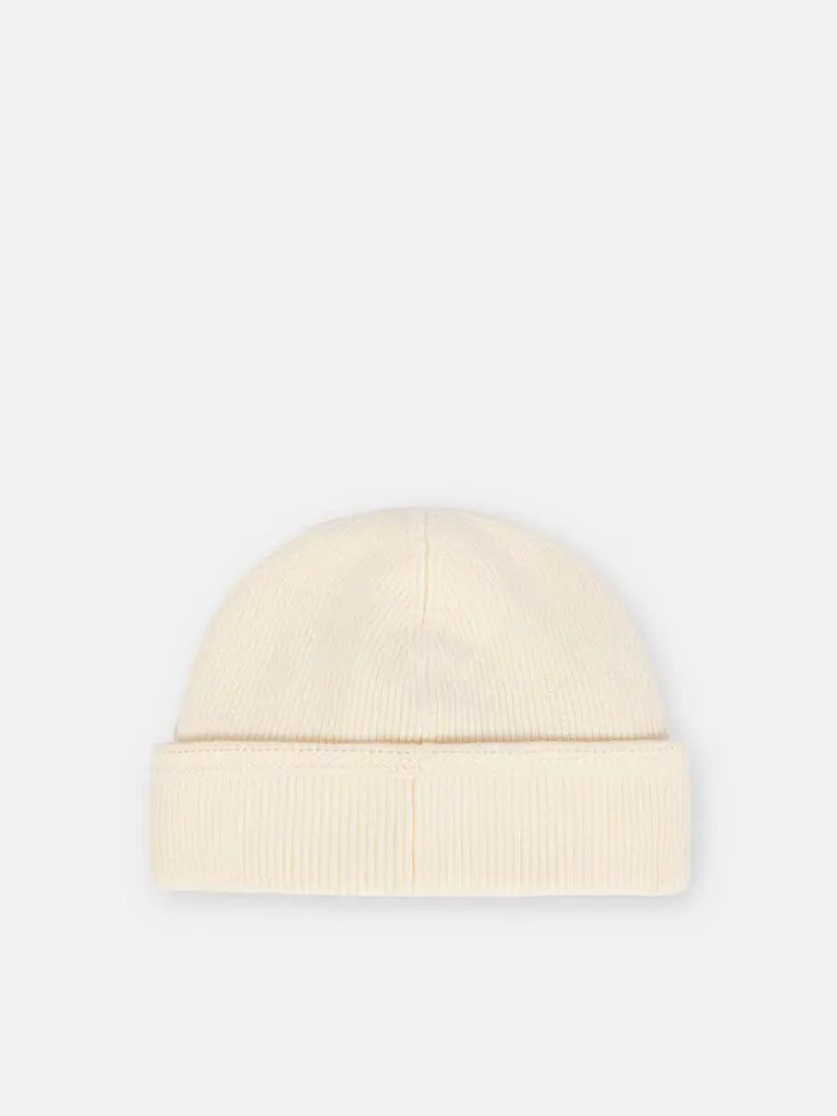STONE ISLAND – Bonnet en coton biologique côtelé Ivoire - Lothaire