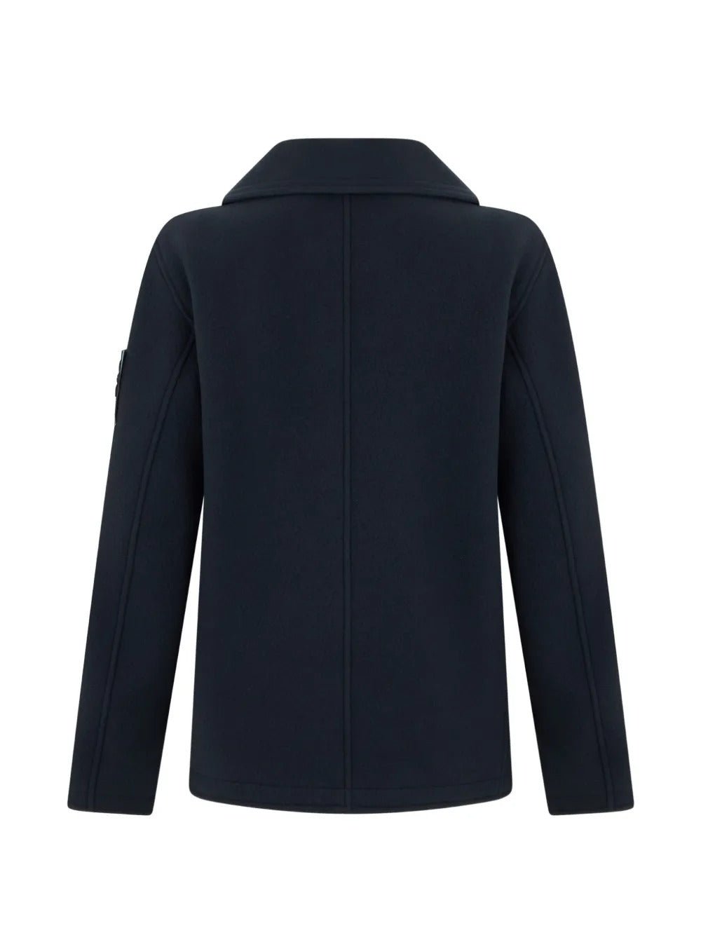 STONE ISLAND - Caban 4100040 en Laine Vierge et Cachemire Bleu Marine - Lothaire