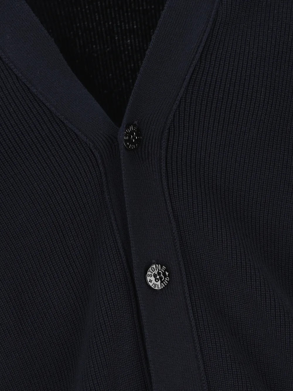 STONE ISLAND - Cardigan à Boutonnière Bleu Marine - Lothaire