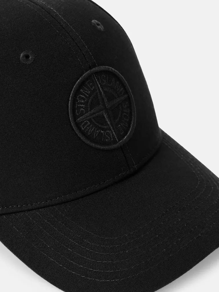 STONE ISLAND - Casquette Compass en Coton Noir - Lothaire