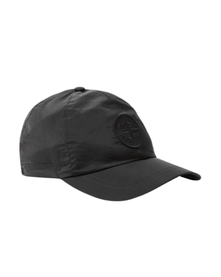 STONE ISLAND - Casquette Confectionnée en Nylon Metal avec Logo Compass Noir - Lothaire