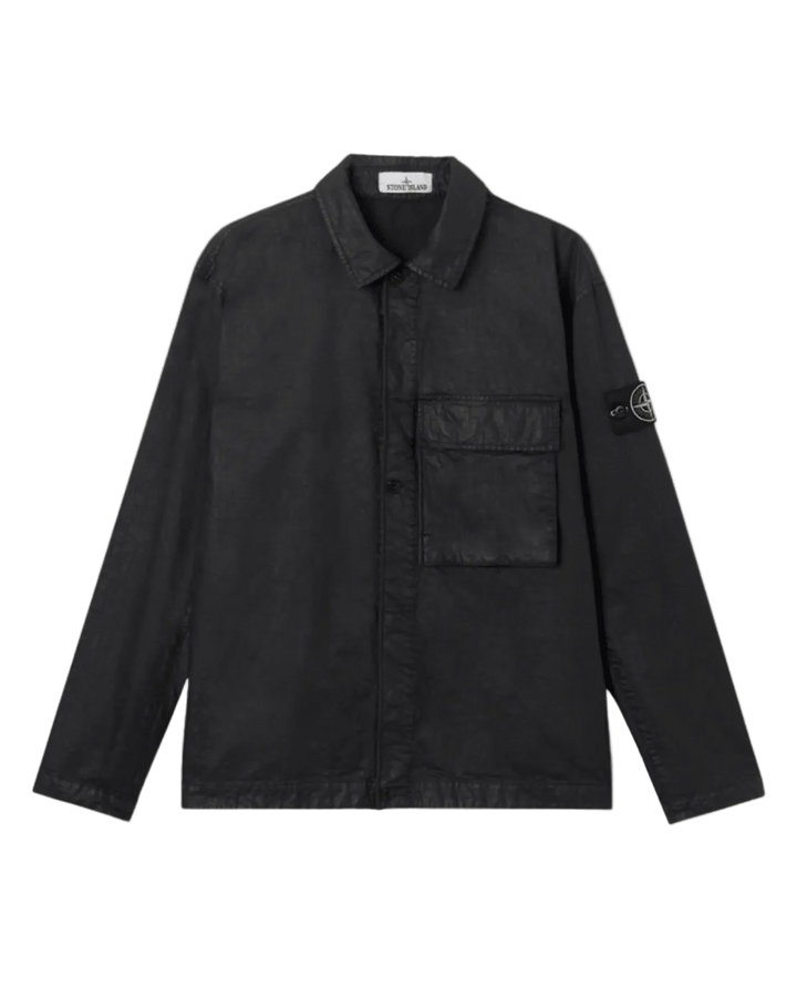 STONE ISLAND - Comfort - fit Overshirt with Pocket Noir - Lothaire