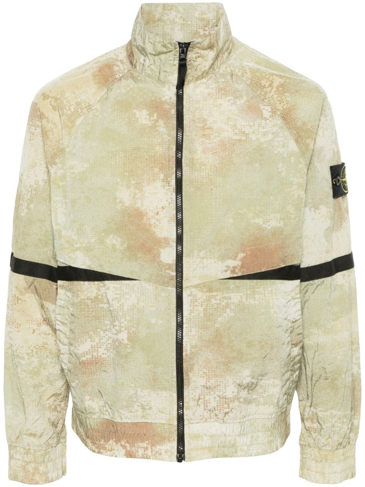 STONE ISLAND DISSOLVING GRID CAMO ON ECONYL® REGENERATED NYLON WITH PRIMALOFT® INSULATION TECHNOLOGY - Lothaire