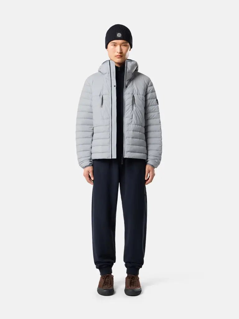 STONE ISLAND - Doudoune à Capuche Seamless Tunnel Gris - Lothaire