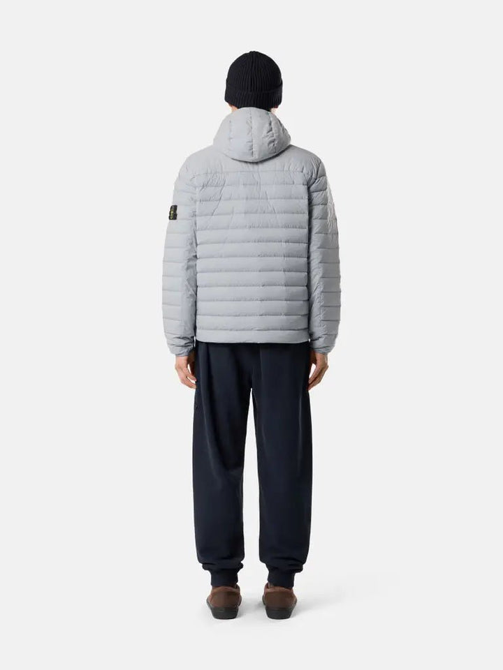 STONE ISLAND - Doudoune à Capuche Seamless Tunnel Gris - Lothaire