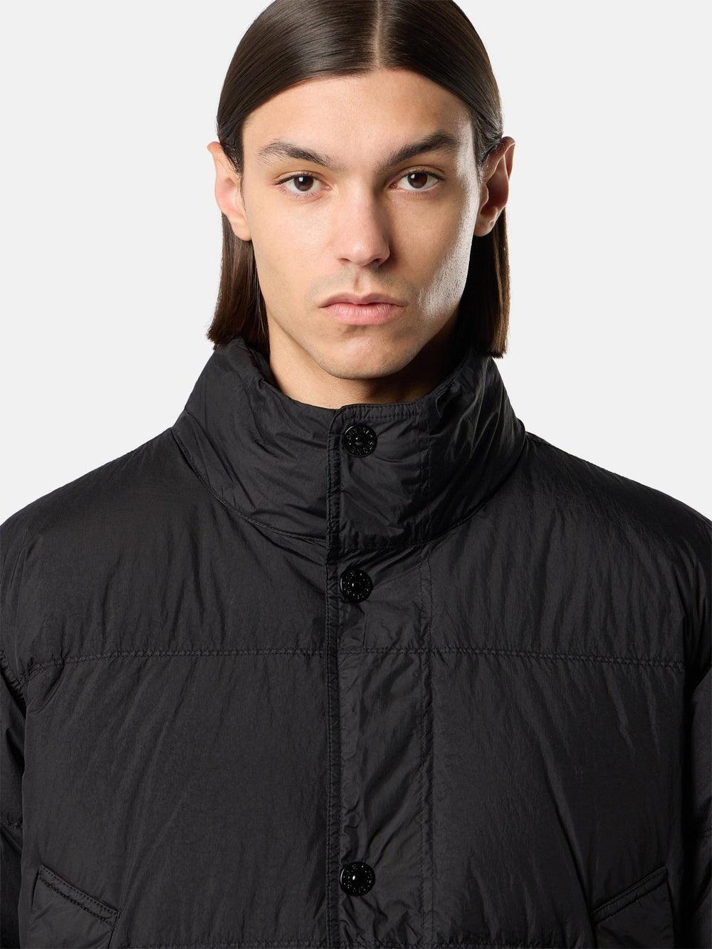 STONE ISLAND - Doudoune à Capuche Seamless Tunnel Noire - Lothaire