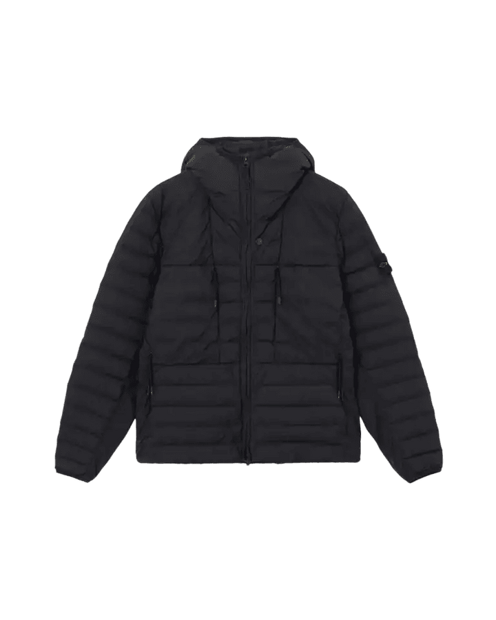 STONE ISLAND - Doudoune à Capuche Seamless Tunnel Noire - Lothaire