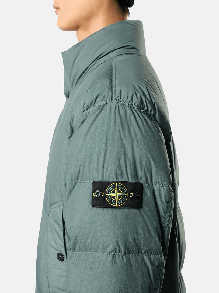 STONE ISLAND - Doudoune Crinkle Reps NY Vert océan - Lothaire