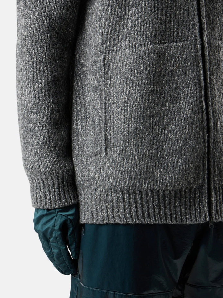 STONE ISLAND - Full 5100051 FANCY YARN MOULINÉ WOOL Gris ciment - Lothaire