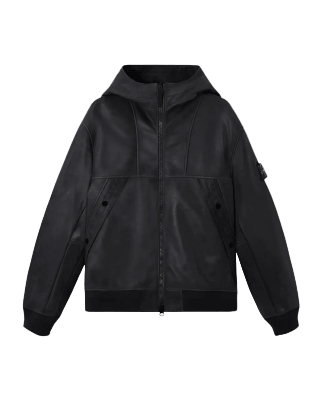 STONE ISLAND - Hooded Jacket with Padded Lining Noir - Lothaire