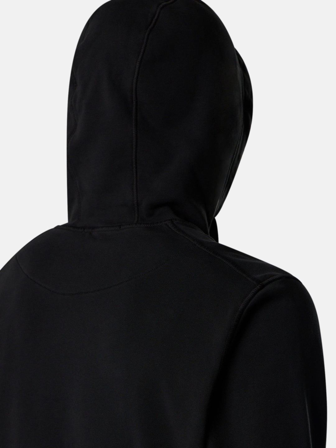 STONE ISLAND - Hoodie Organic Cotton Fleece Noir - Lothaire