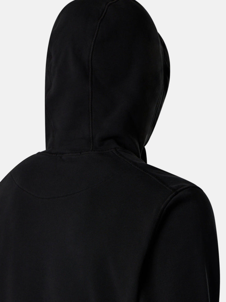 STONE ISLAND - Hoodie Organic Cotton Fleece Noir - Lothaire